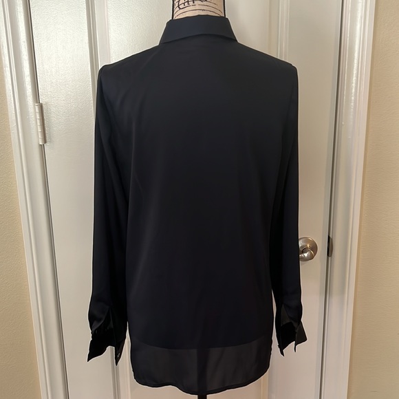 Ann Taylor Navy Blouse - Picture 7 of 9